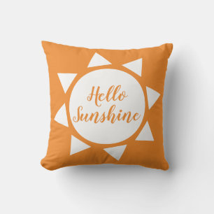 Hallo Sunshine niedliche Sommersonne benutzerdefin Kissen