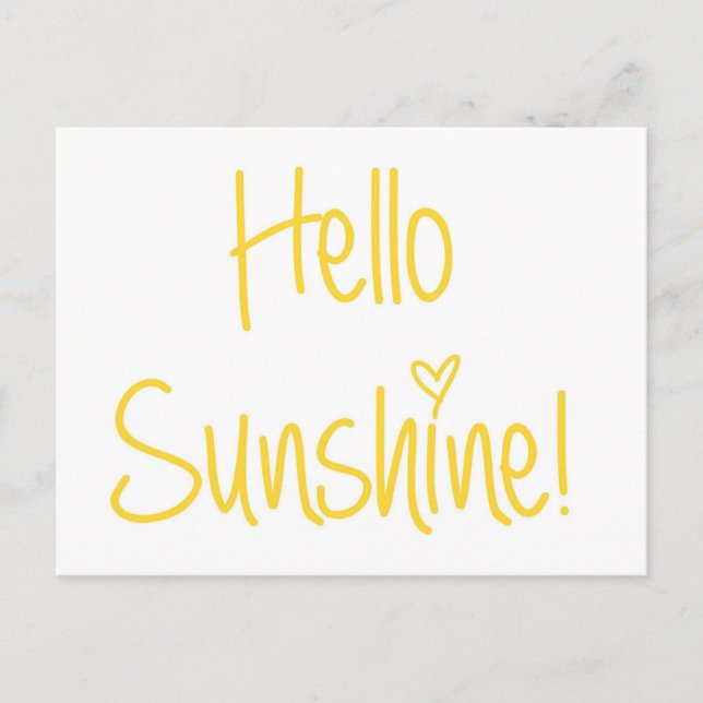 Hallo Sunshine Postcard Postkarte (Vorderseite)