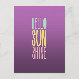 Hallo Sunshine Postkarte