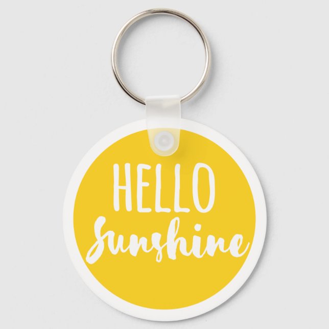 Hallo Sunshine Schlüsselanhänger (Vorderseite)