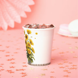 Hallo Sunshine Sonnenblume Garden Baby Dusche Pappbecher
