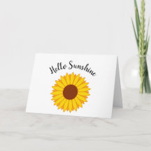 Hallo Sunshine - Sonnenblumenkarte