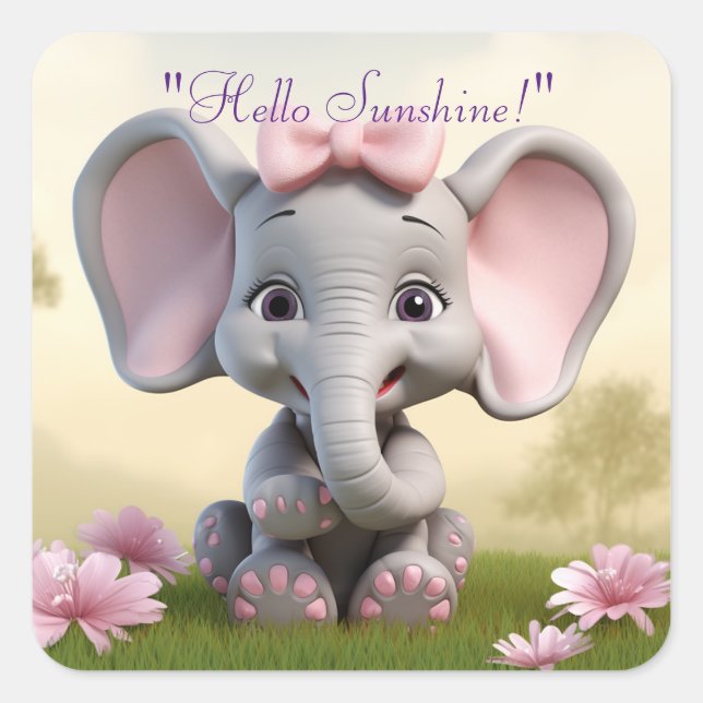 Hallo Sunshine Sticker (Vorderseite)