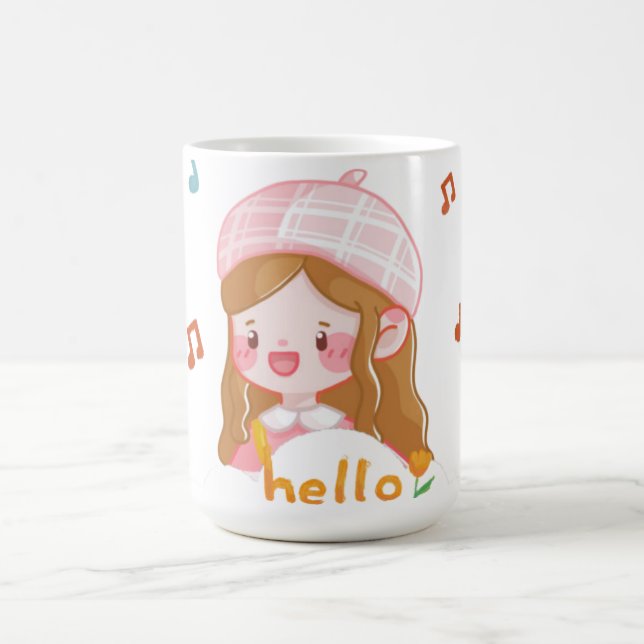 Hallo Süsse Girl Geschenkideen Kaffeetasse (Mittel)