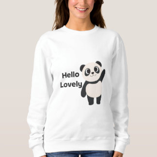 Hallo Süße – Süßes Panda-T-Shirt-Design | Kawaii  Sweatshirt