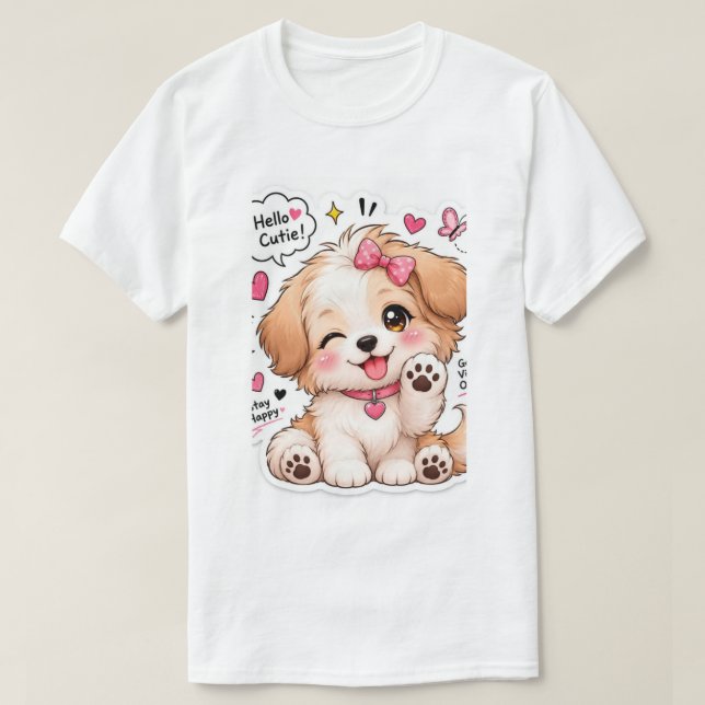 Hallo Süße  T-Shirt (Design vorne)