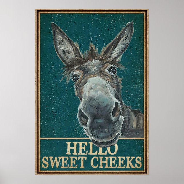 Hallo, süße Wangen - Wohngestaltung Wall Poster (Vorne)