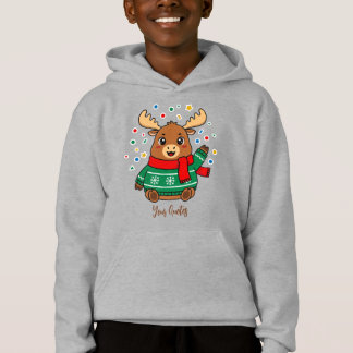 Hallo süßes Baby-Elch Hoodie
