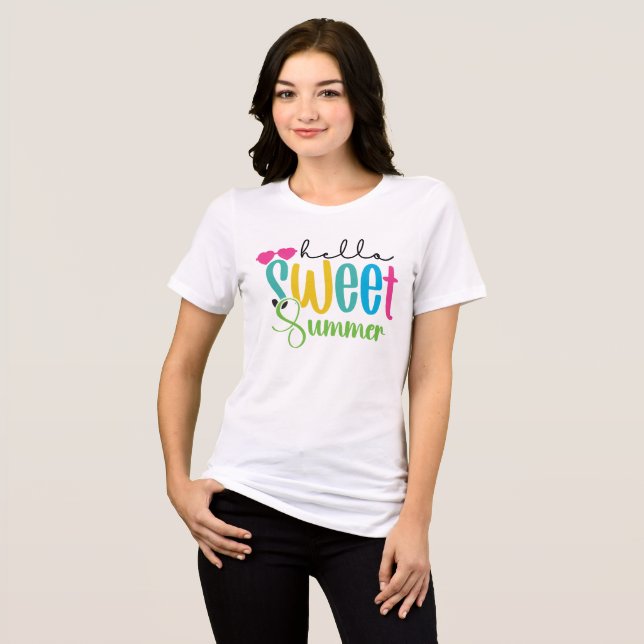 Hallo Sweet Sunshine Tri-Blend Shirt (Vorderseite voll)