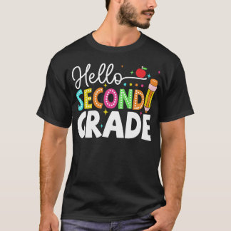 Hallo Team der zweiten Klasse Zurück zur Schule in T-Shirt