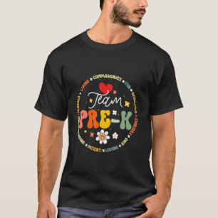 Hallo Team Pre-k Erzieherin Kindergarten 1. Schult T-Shirt