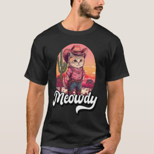 Hallo Texas Katzen Meme Country-Musik Cowgirl Nied T-Shirt