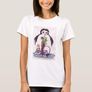 Hallo Transportwagen: "Leela" das Pouty Mädchen T-Shirt
