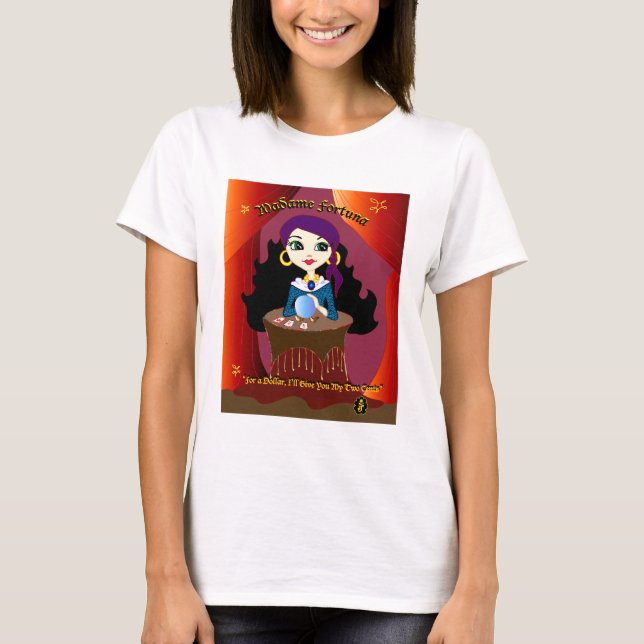 Hallo Transportwagen: Madame Fortuna T-Shirt (Vorderseite)
