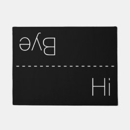 Hallo und abgelegene Fußmatte