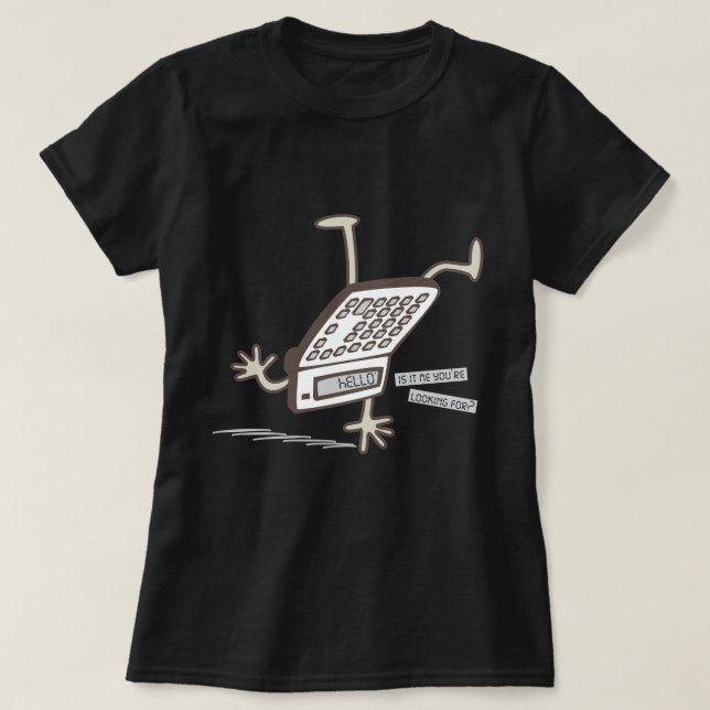 Hallo (Upside Down Calculator Trick) Funny 80er T-Shirt (Design vorne)