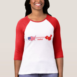 Hallo USA zum China-Shirt T-Shirt