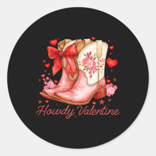 Hallo Valentins Disco Stiefel Kokette Schleife Gro Runder Aufkleber