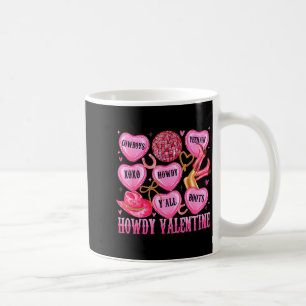 Hallo Valentins Western Cowgirl Herzen Süßigkeiten Kaffeetasse
