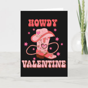Hallo Valentins Westernstiefel Land Cowboy Valenti Karte