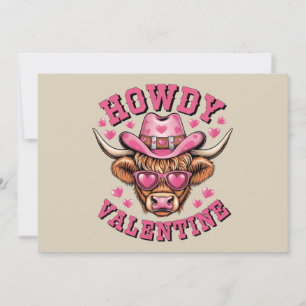 Hallo Valentinskuh Valentinstag Kokette Liebe Feiertagskarte