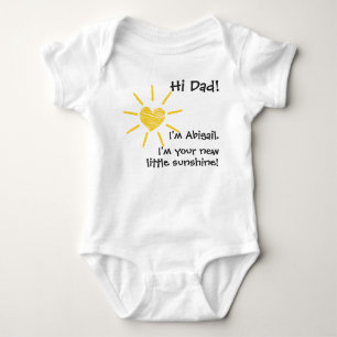 Hallo Vater! New Baby, New Little Sunshine Baby Strampler