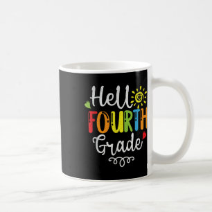 Hallo Vierte 4. Klasse Süß Zurück zur Schule Kaffeetasse