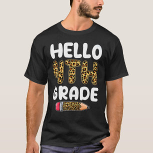 Hallo Vierte Klasse zurück zur Schule erste Tag Le T-Shirt
