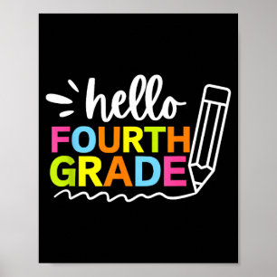 Hallo vierte Klasse Zurück zur Schule - Team 4. Kl Poster