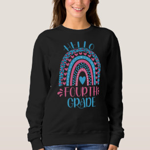 Hallo Vierter Klasse Lehrer zurück nach Schoo Sweatshirt