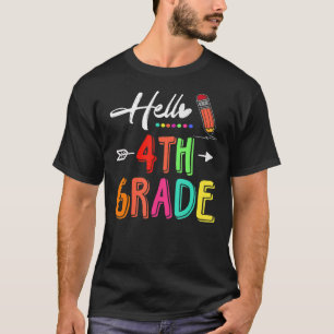 Hallo Vierter Klasse Team Vierter Lehrer zurück T-Shirt