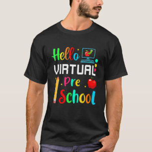 Hallo Virtual Preschool Back to School Online Tee