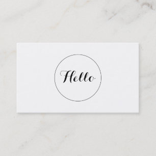 Hallo Visitenkarte