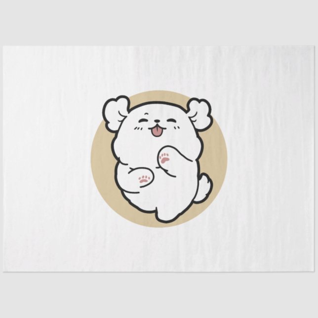 Hallo von der Barked Side Seidenpapier (Vorderseite)