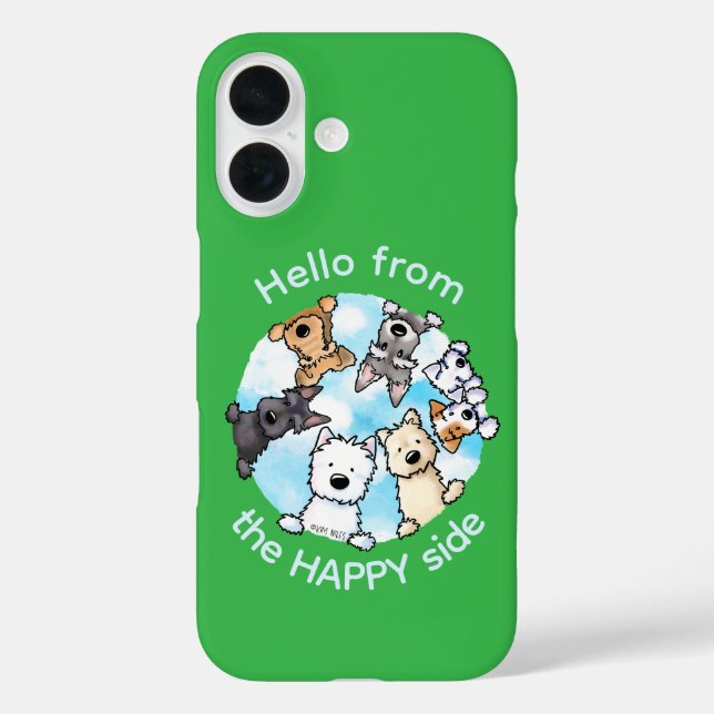 Hallo von der glücklichen Seite iPhone 16 Hülle (Rückseite)