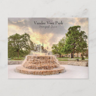 Hallo von der schönen Vander Veer Park Postkarte