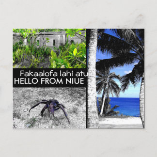 Hallo von Niue - Postcard Postkarte