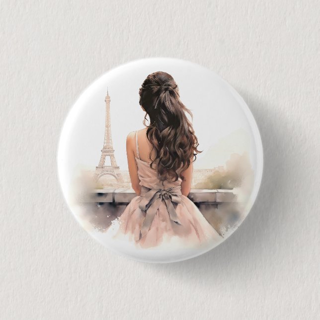 Hallo von Paris Button  (Vorderseite)
