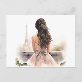 Hallo von Paris Postkarte