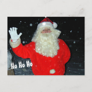 Hallo von Santa Postkarte