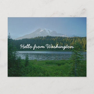 Hallo von Washington Postkarte