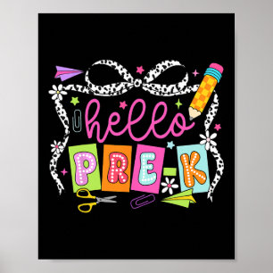 Hallo Vorschul-Lehrerin Mädchen Coquette B Zurück  Poster