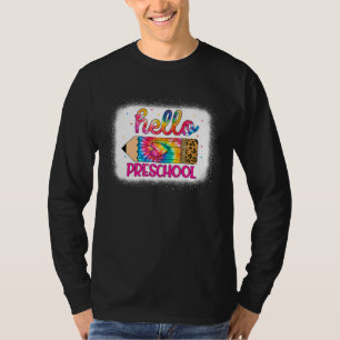 Hallo Vorschule Leopard Gefärbte Krawatte Stift zu T-Shirt