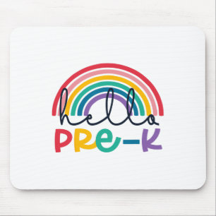 Hallo Vorschule Regenbogen Ck Zur Schule Lehrer Sc Mousepad