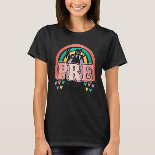 Hallo Vorschule Retro Regenbogen Lehrer Kleinkind T-Shirt