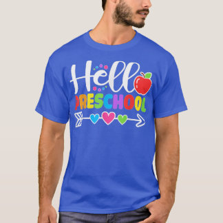 Hallo Vorschullehrer Student zurück zum Scho T-Shirt