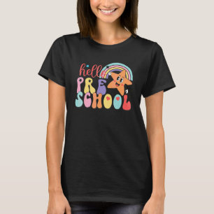 Hallo Vorschullehrer Zurück zur Schule Jungen Mädc T-Shirt