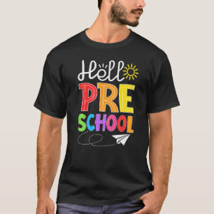 Hallo Vorschulspass Pre K Backto School Student T T-Shirt