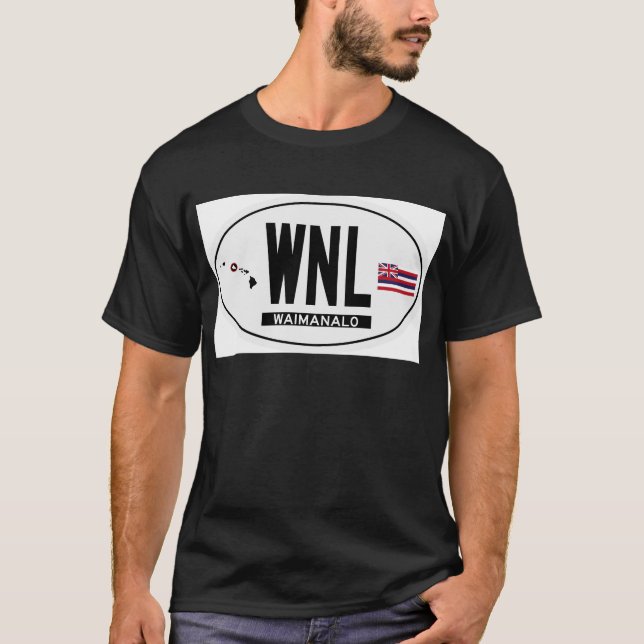 Hallo-WAIMANALO-Aufkleber T-Shirt (Vorderseite)