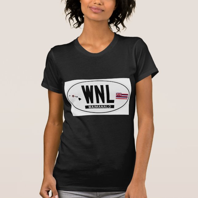 Hallo-WAIMANALO-Aufkleber T-Shirt (Vorderseite)